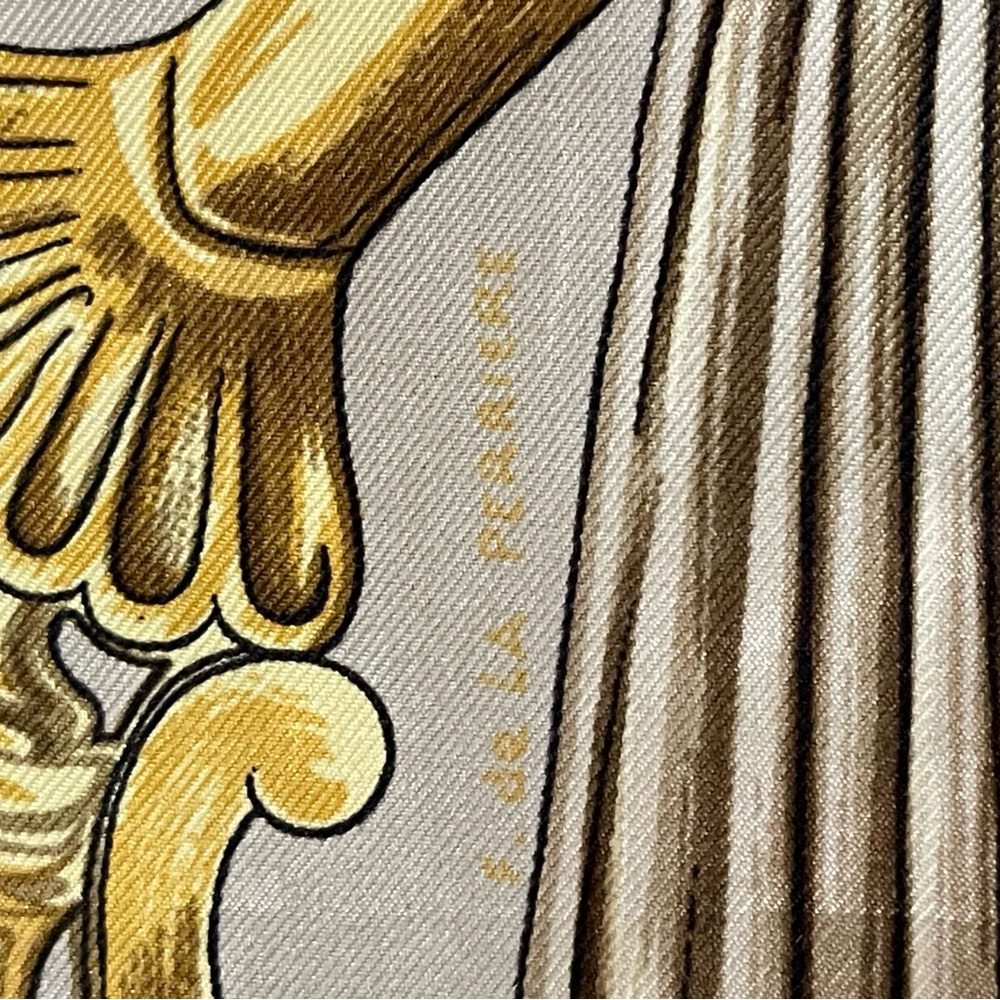 Hermès Silk Scarf Etriers By Francoise De La Perriere. - Picture 15 of 16